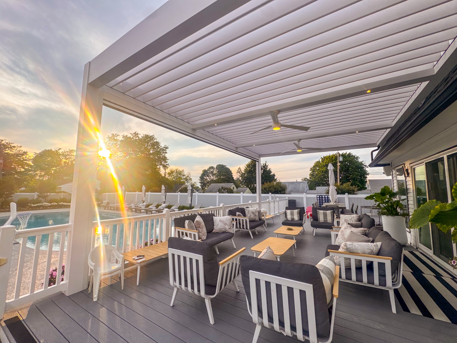 Long Branch, NJ pergola — installed view