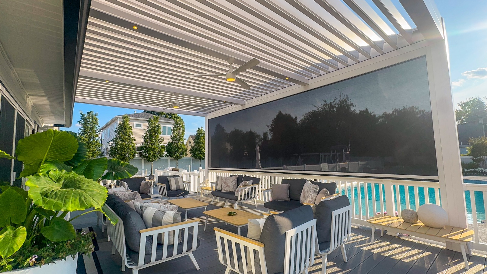 Long Branch, NJ pergola — installed view
