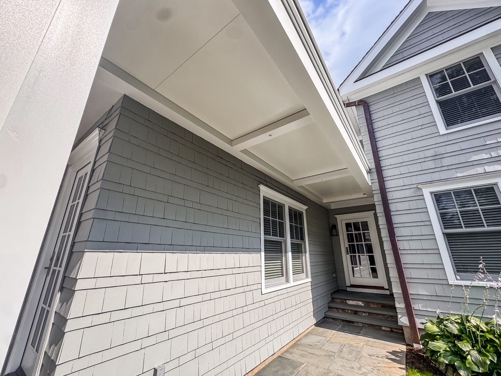 Breslow custom pergola installation build, New Canaan, CT