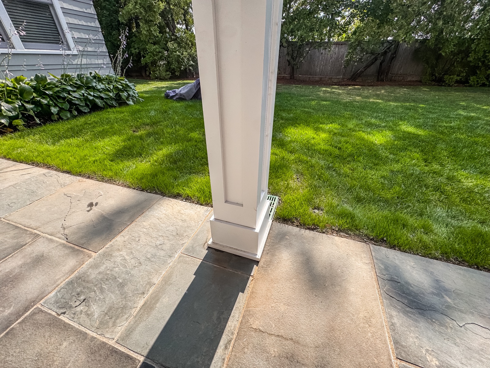 New Canaan, CT pergola — installed view