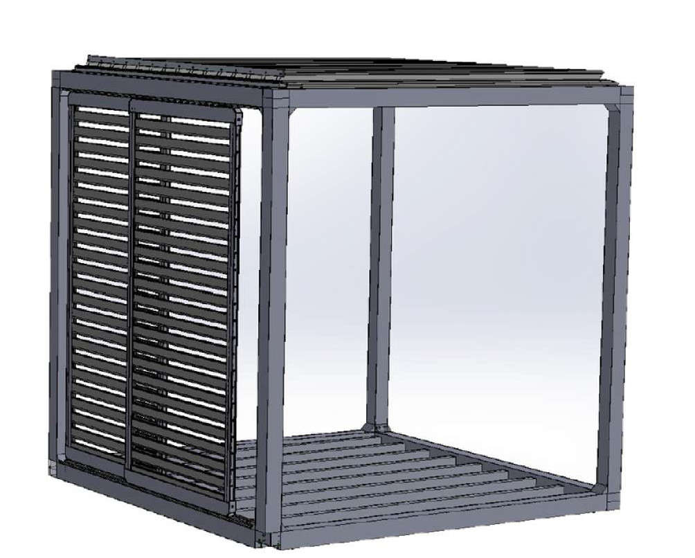 Breslow's product model Double-sliding-louvered-wall