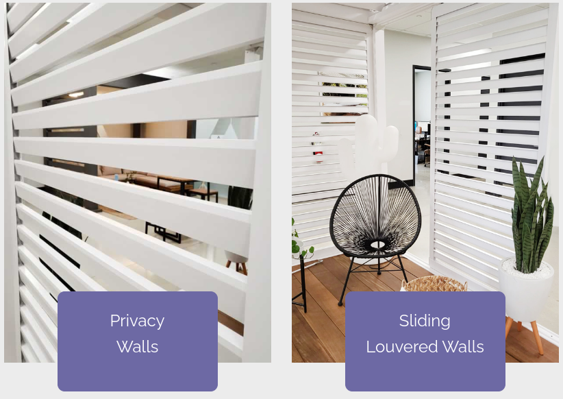Breslow's product Privacy Walls & Sliding Louvered Walls